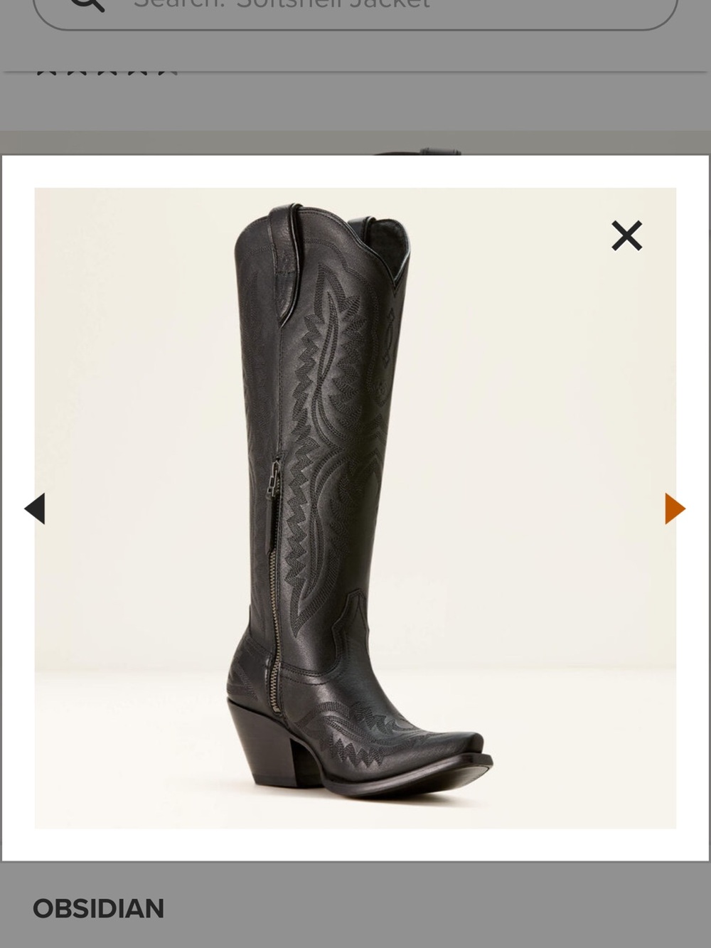 Ariat Casanova X Toe Western Knee-High Boot Size 8 NEW! - Picture 5 of 11